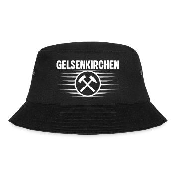 Gelsenkirchen Bergbau Glueck auf - Bucket Hat - Schwarz - Vorne - Lela (165cm)