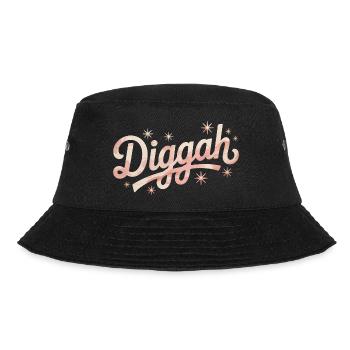 Diggah - Funny Memes - Bucket Hat - black - Front - Lela (165cm)