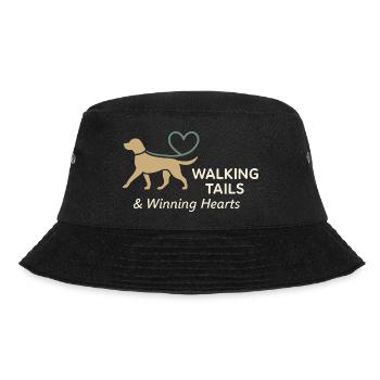 Hundesitter Haustierversorgungsdienst - Bucket Hat - Schwarz - Vorne - Lela (165cm)