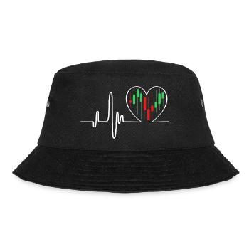Trading Finanzen Aktien Geld Bitcoin Kapital - Bucket Hat - Schwarz - Vorne - Lela (165cm)
