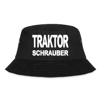 Traktor - Bucket Hat - Schwarz - Vorne - Lela (165cm)
