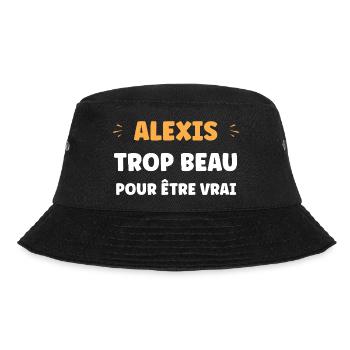 Alexis ist zu schön, um wahr zu sein - Bucket Hat - Schwarz - Vorne - Lela (165cm)