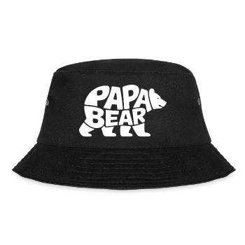 Papa Bear - Bucket Hat - black - Front - Lela (165cm)