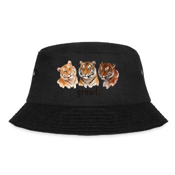 Tiger Roar Funny Tiger Roar for Tigerliebha - Bucket Hat - black - Front - Lela (165cm)