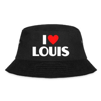 J’adore Louis Red Heart Déclaration rétro - Bob - noir - Devant - Lela (165cm)
