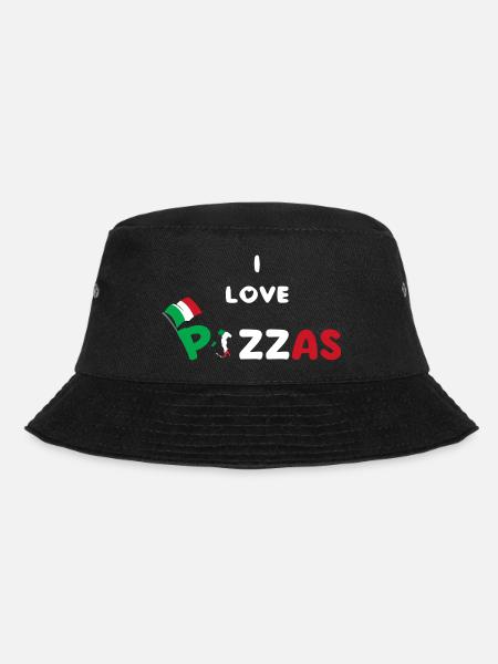 Pizza-Humor-Geschenk Pazzaiolo - Bucket Hat - Schwarz