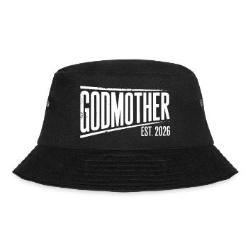 Godmother Est 2026 Bold Banner - Bucket Hat - black - Front - Lela (165cm)