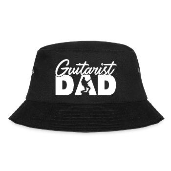 Gitarrist Papa Professioneller Musiker Vater Geschenk - Bucket Hat - Schwarz - Vorne - Lela (165cm)
