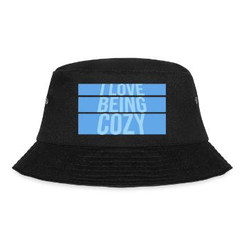 I Love Being Cozy Gemütlichkeit Zuhause Entspannt - Bucket Hat - black - Front - Lela (165cm)