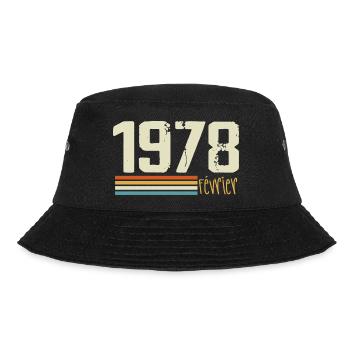 February 1978 - February 1978 Anniversary 1978 - Bucket Hat - black - Front - Lela (165cm)
