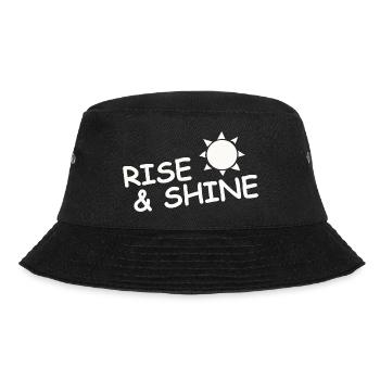 RISE & SHINE - Bucket Hat - Schwarz - Vorne - Lela (165cm)