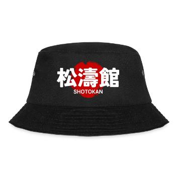 Shotokan Karate Martial Art GYM Japanese Kanji - Bucket Hat - black - Front - Lela (165cm)