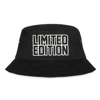 Limitierte Edition: Geometrische Kontur - Bucket Hat - Schwarz - Vorne - Lela (165cm)