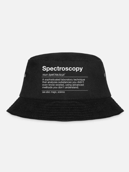 Spektroskopie FTIR UV/VIS Raman Analyse Spektrum - Bucket Hat - Schwarz