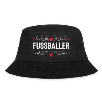 Fussballer Fussball Spieler - Bucket Hat - Schwarz - Vorne - Lela (165cm)