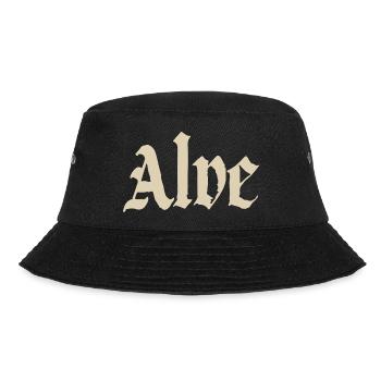 Alve Gothic Schriftart - Bucket Hat - Schwarz - Vorne - Lela (165cm)