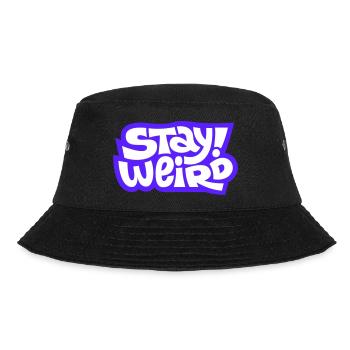 Stay Weird Comic-Schrift Design - Bucket Hat - Schwarz - Vorne - Lela (165cm)