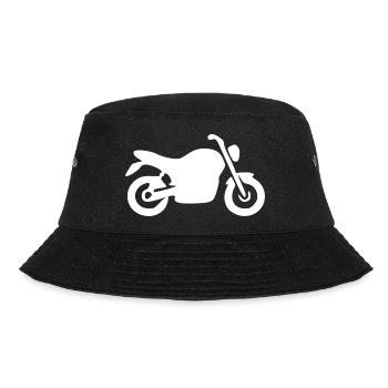 Motorcycle White Bike Biker Cadeau - Bob - noir - Devant - Lela (165cm)