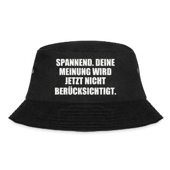 Sarkasmus Geschenkidee - Bucket Hat - Schwarz - Vorne