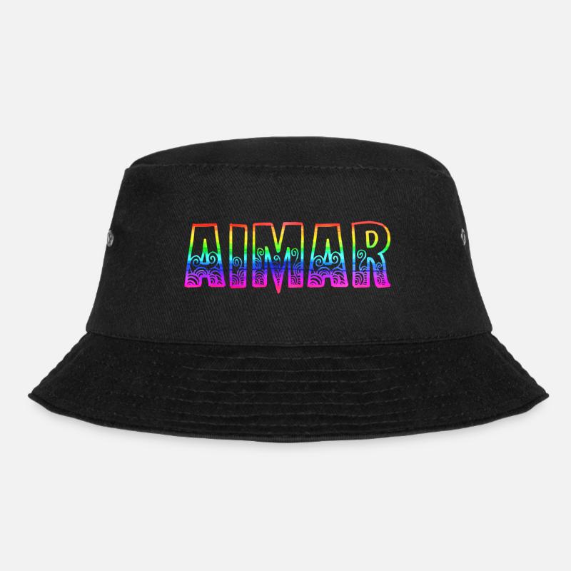 aimar rs regenbogen - Bucket Hat - Schwarz