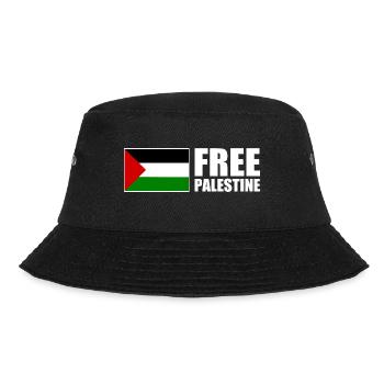 Free palestine - Bucket Hat - Schwarz - Vorne - Lela (165cm)