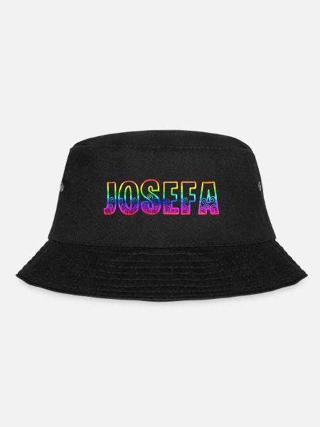 josefa rs regenbogen - Bucket Hat - Schwarz