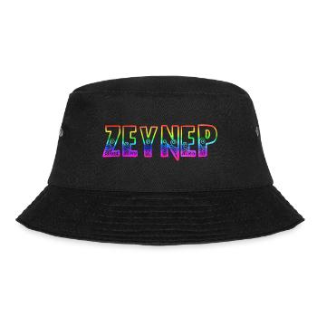 zeynep rs regenbogen - Bucket Hat - Schwarz - Vorne - Lela (165cm)