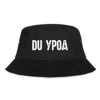 Du Freak! Spruch auf Russisch Russak Russland für - Bucket Hat - Schwarz - Vorne - Lela (165cm)