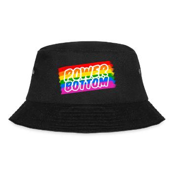 Gay Power Bottom Rainbow Flag - Bucket Hat - black - Front - Lela (165cm)