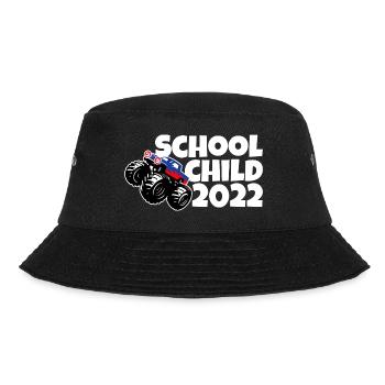 Schulkind 2022 Monstertruck - Schulanfang - Bucket Hat - Schwarz - Vorne - Lela (165cm)