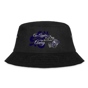 An Äppler a Day, keeps the Doctor away - Hessisch - Bucket Hat - black - Front - Lela (165cm)