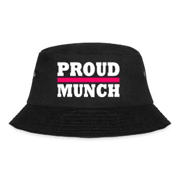 Proud munch - Bucket Hat - Schwarz - Vorne - Lela (165cm)
