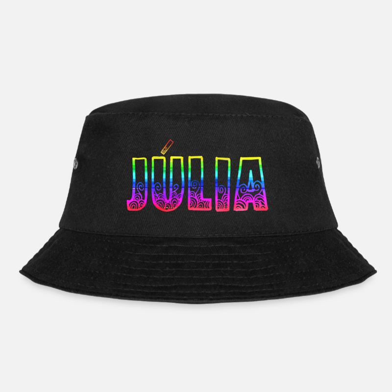 julia rs regenbogen - Bucket Hat - Schwarz