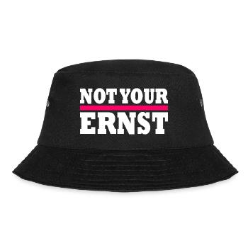 Not your ernst - Bucket Hat - Schwarz - Vorne - Lela (165cm)