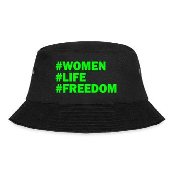 Women life freedom - Bucket Hat - Schwarz - Vorne - Lela (165cm)