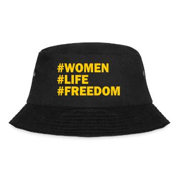 Women life freedom - Bucket Hat - black - Front - Lela (165cm)