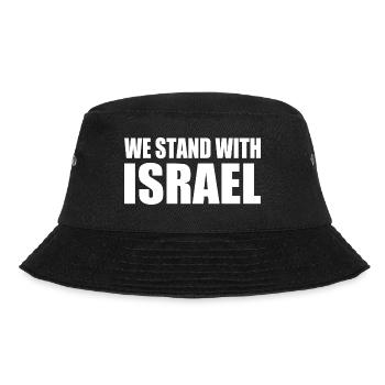 We Stand with israel - Bucket Hat - black - Front - Lela (165cm)