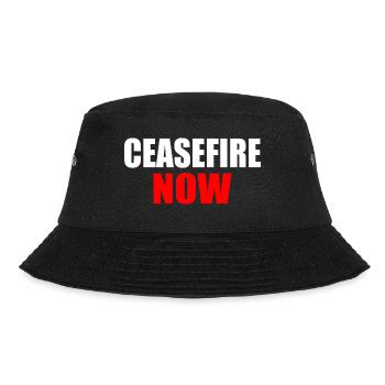 Ceasefire now - Bucket Hat - black - Front - Lela (165cm)