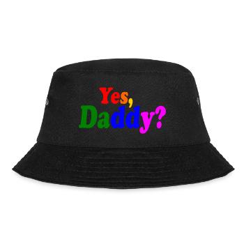 Yes daddy - Bucket Hat - Schwarz - Vorne - Lela (165cm)