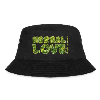 Herbal Love Mustard - Bucket Hat - black - Front - Lela (165cm)