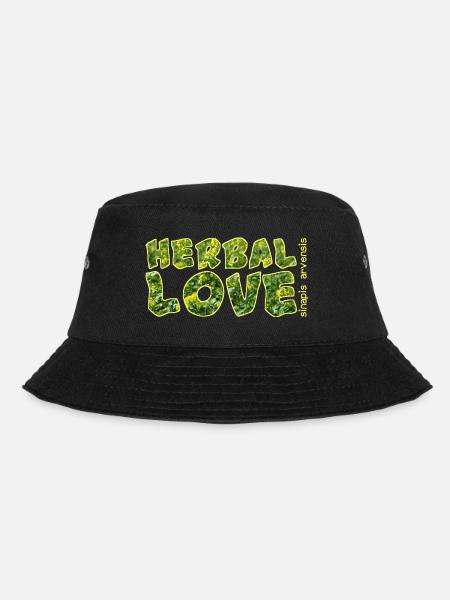 herbal love ackersenf - Bucket Hat - Schwarz