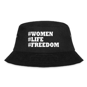 Women life freedom - Bucket Hat - Schwarz - Vorne - Lela (165cm)
