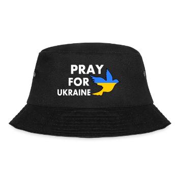 Pray for ukraine - Bucket Hat - Schwarz - Vorne - Lela (165cm)
