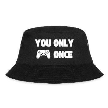 YOLO - You Only Live Once - Gamepad - Bucket Hat - black - Front - Lela (165cm)