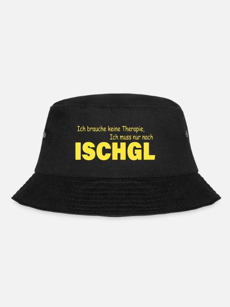 Therapie ISCHGL - Bucket Hat - Schwarz