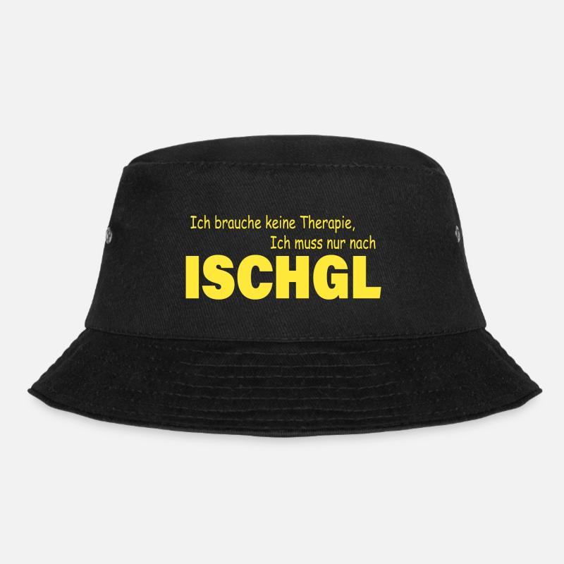 Therapie ISCHGL - Bucket Hat - Schwarz