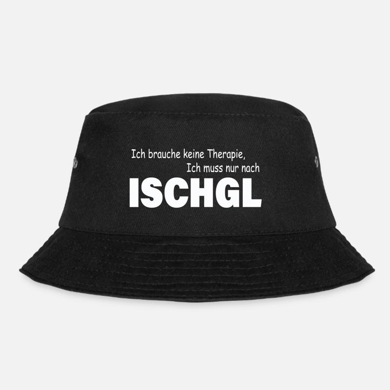 Therapie ISCHGL - Bucket Hat - Schwarz