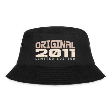 Jahrgang 2011 limitierte Auflage 2011 Geburtstag - Bucket Hat - Schwarz - Vorne - Lela (165cm)