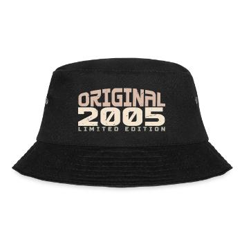Jahrgang 2005 limitierte Auflage 2005 Geburtstag - Bucket Hat - Schwarz - Vorne - Lela (165cm)