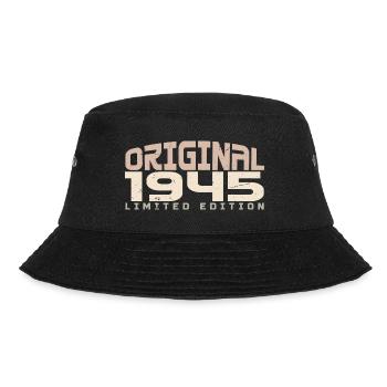 Jahrgang 1945 limitierte Auflage 1945 Geburtstag - Bucket Hat - Schwarz - Vorne - Lela (165cm)